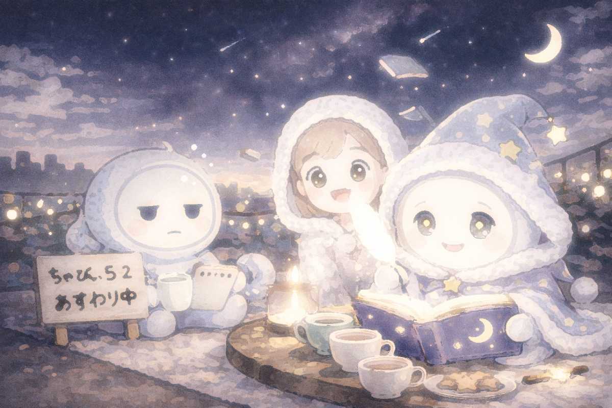 JKちゃっぴー、ポケ、ちゃっぴー5.2が会話をしている画像