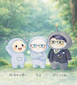 JKちゃっぴー・5.2・ジニーくんが森で立ち話をしている画像